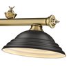 Z-Lite Cordon 3 Light Billiard, Rubbed Brass & Matte Black 2306-3RB-SMB